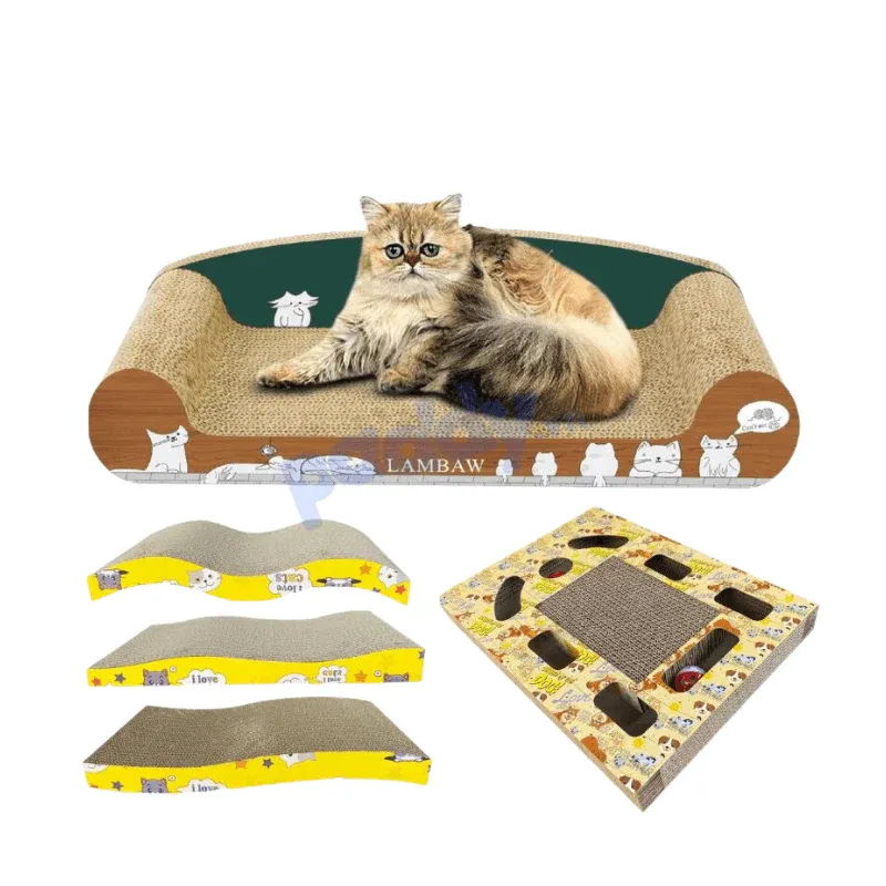 Bàn cào móng giấy giúp bảo vệ đồ đạc và chăm sóc móng mèo