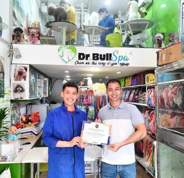 Dr.Bull SPA với trang thiết bị spa hiện đại và khu vực lưu trú thú cưng