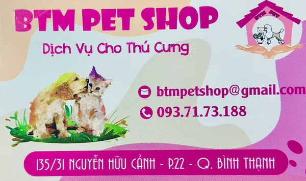 BTM Pet Shop với không gian khám chữa bệnh và spa thú cưng tại Bình Thạnh