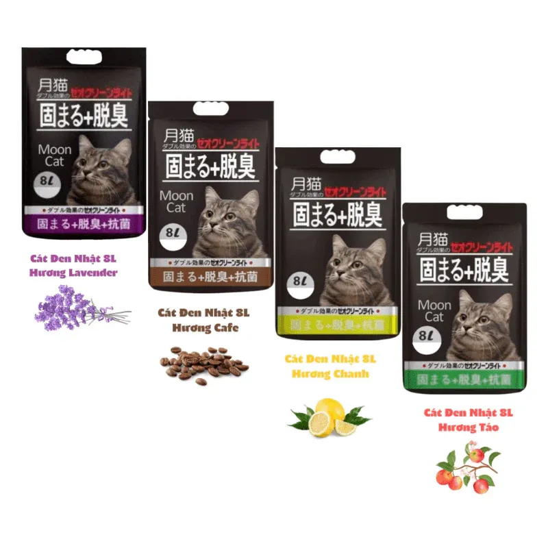 Cát Mèo Đất Sét Moon Cat Vón Cục Khử Mùi Tá»‘t
