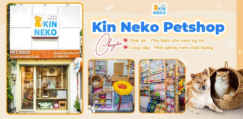 Cửa hàng Kin Neko cung cấp đa dạng các dòng thức ăn cao cấp cho thú cưng