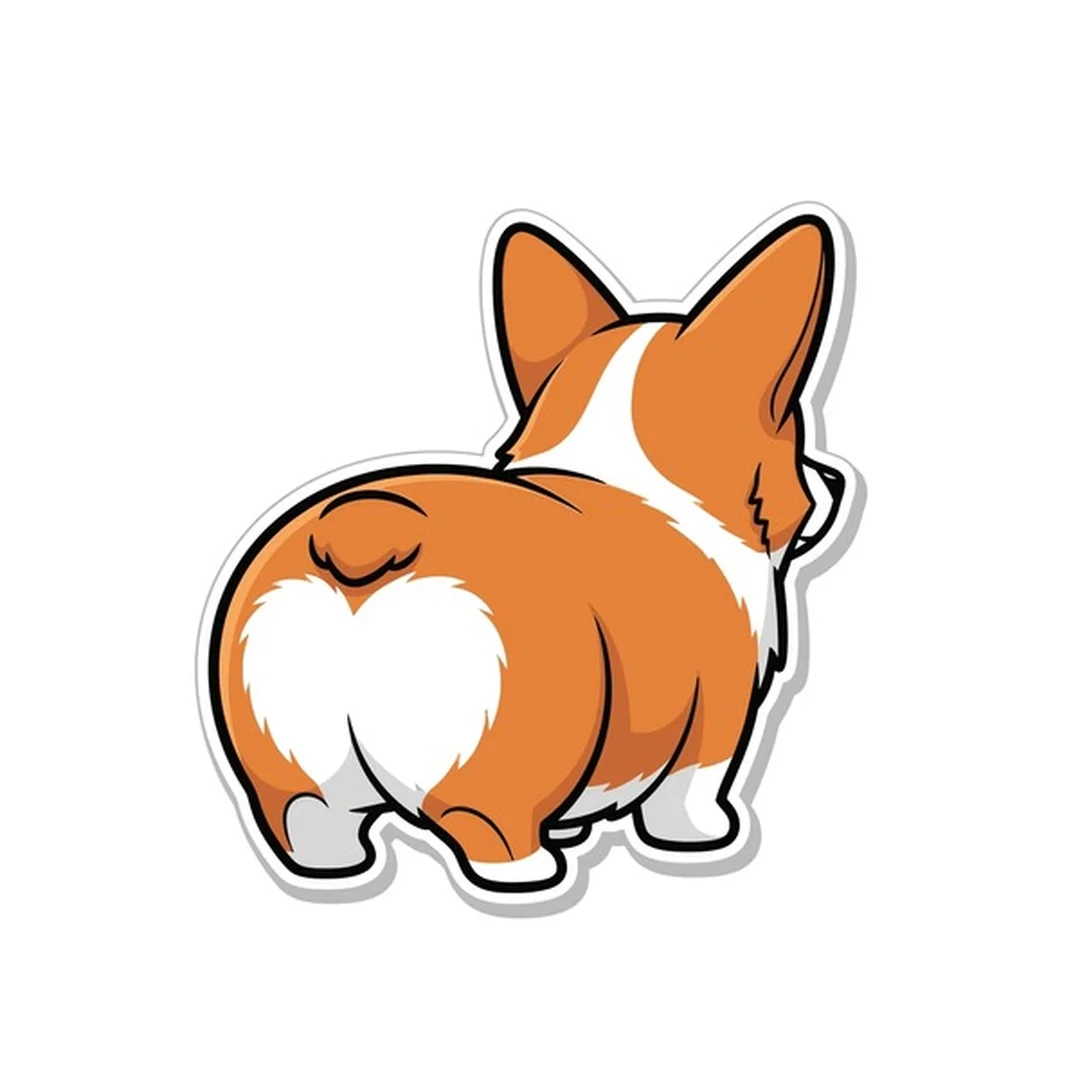 chó corgi cartoon dạng vector đáng yêu cho bảng chọn file