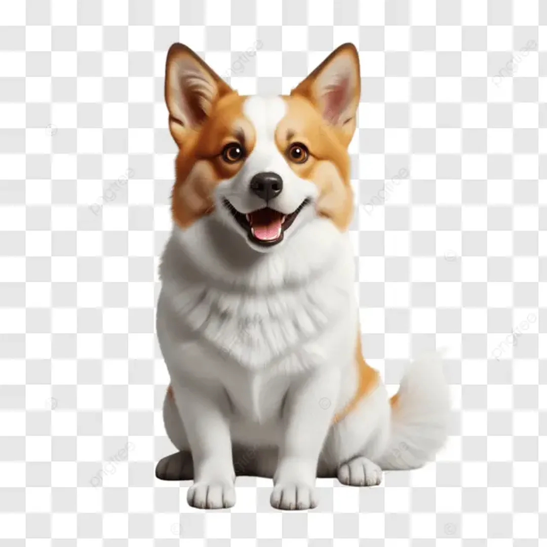 chó corgi cười với dáng Pembroke Welsh Corgi