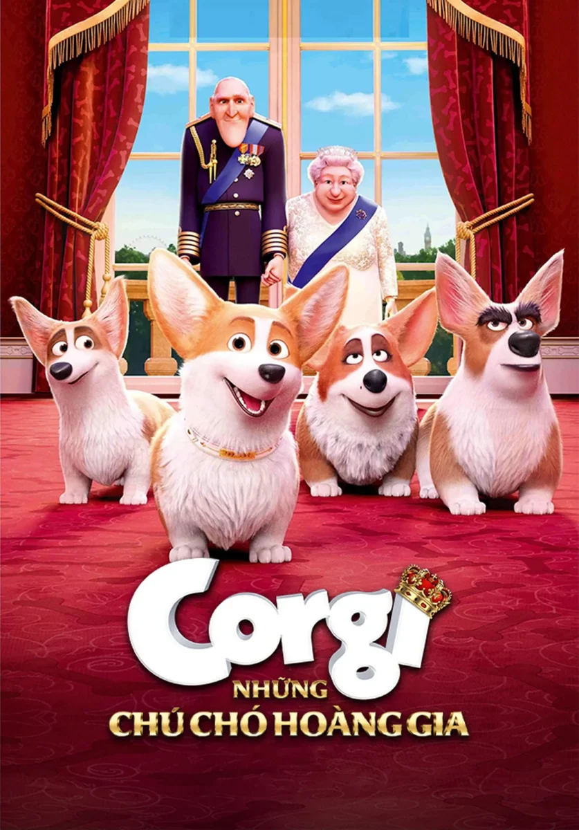Poster chó corgi hoạt hình chó corgi hoạt hình dạng poster phim và nhân vật Rex
