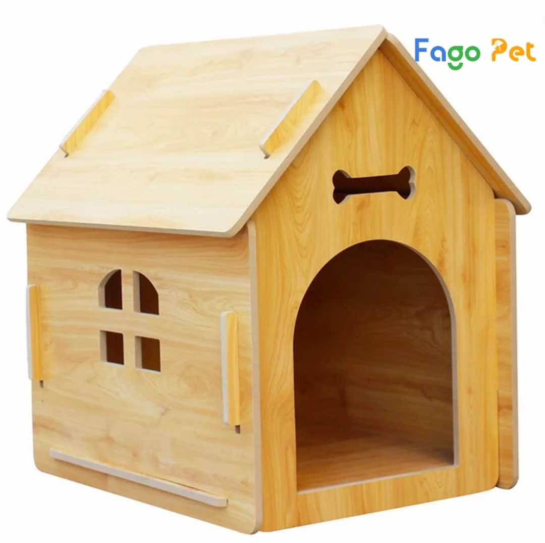 chuồng chó corgi bằng gỗ kín đáo và thông thoáng