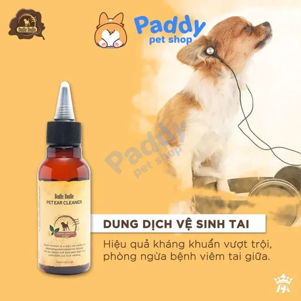 Dung dịch Budle Budle Ear Cleaner 120ml hỗ trợ loại bỏ triệt để mảng bám và mùi hôi khó chịu