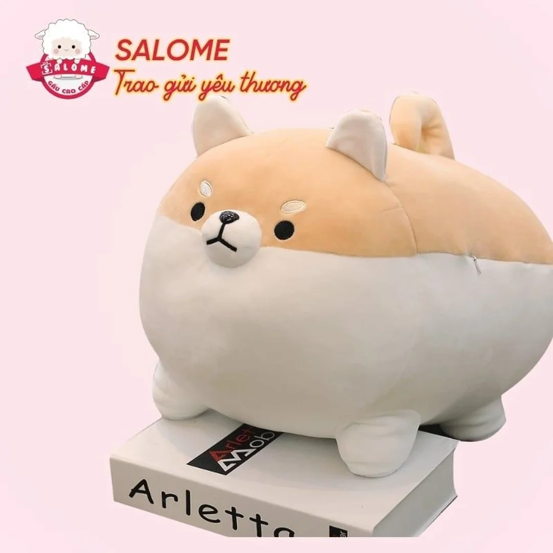gấu bông hình chó corgi làm quà tặng dễ thương