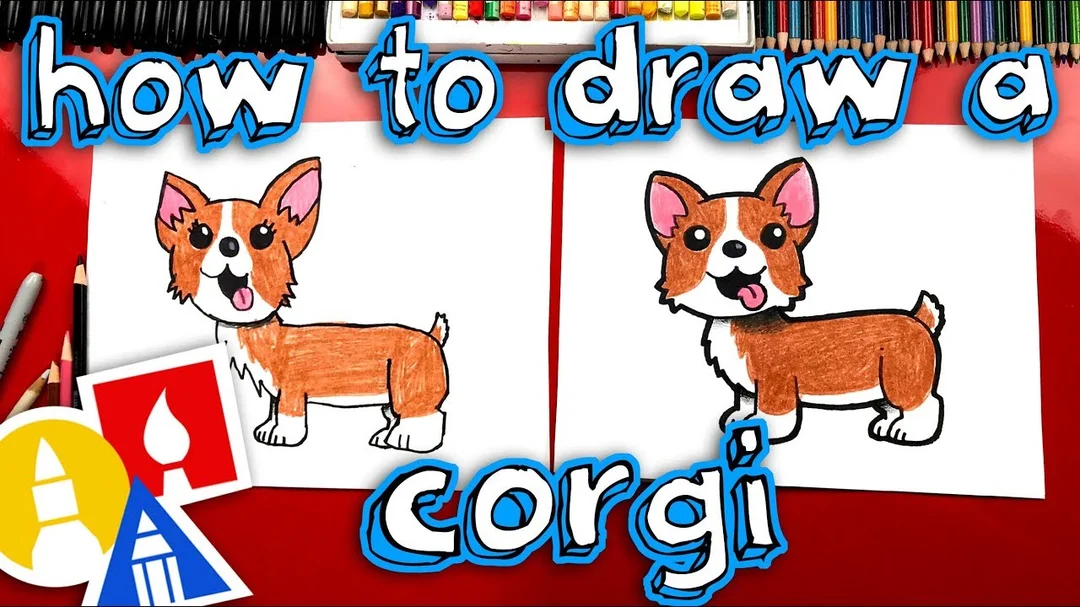 Hướng dẫn vẽ chó corgi từng bước