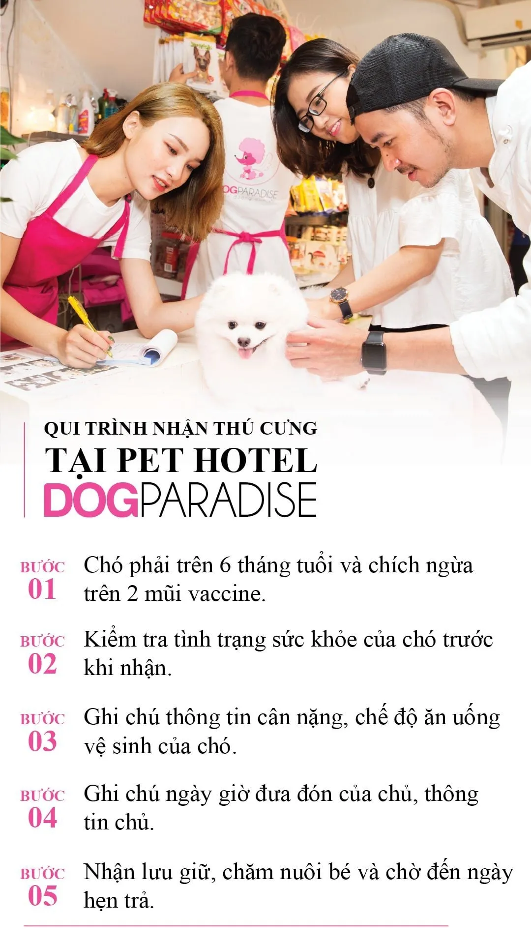 Khu vực tắm rửa và chăm sóc vệ sinh chuyên nghiệp với trang thiết bị hiện đại