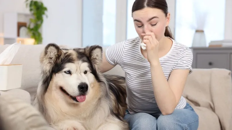 Người có tiền sử dị ứng với vật nuôi cần cẩn trọng khi tiếp xúc với lông chó