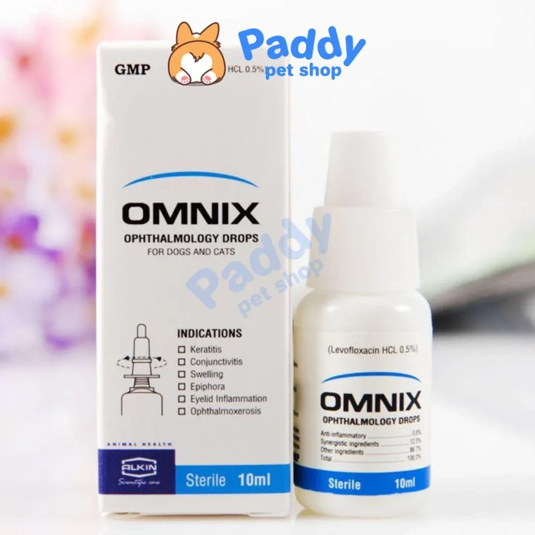 Nhỏ Mắt Và Phòng Đau Mắt Alkin Omnix Cho Chó Mèo