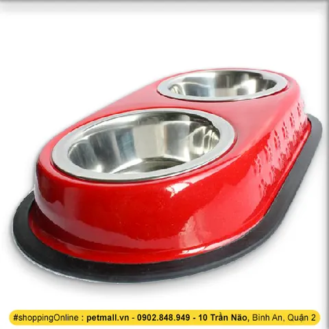 Bát ăn gắn chuồng tiện lợi cho chó con khi nuôi trong không gian hẹp
