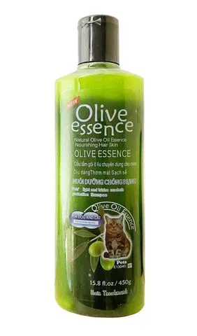Dòng sữa tắm Olive Essence được thiết kế riêng với các thành phần dịu nhẹ cho mèo