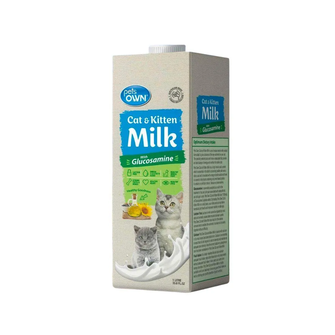 Sữa tươi Pets Own dung tích 1 lít cho mèo mọi lứa tuổi